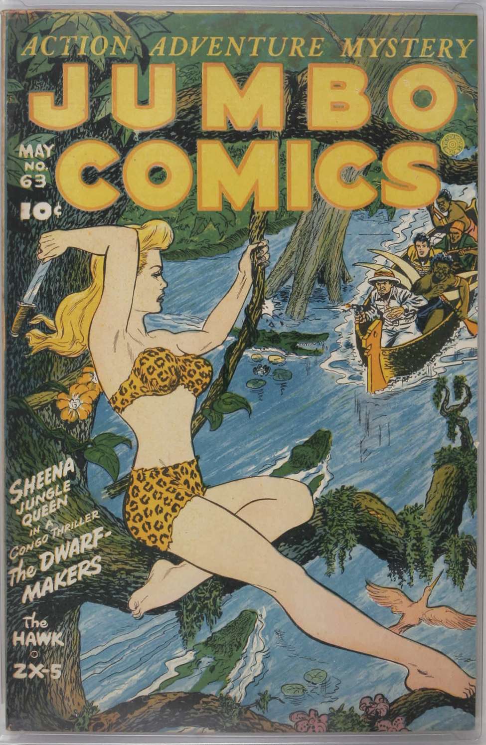 Comic Book Cover For Jumbo Comics 63