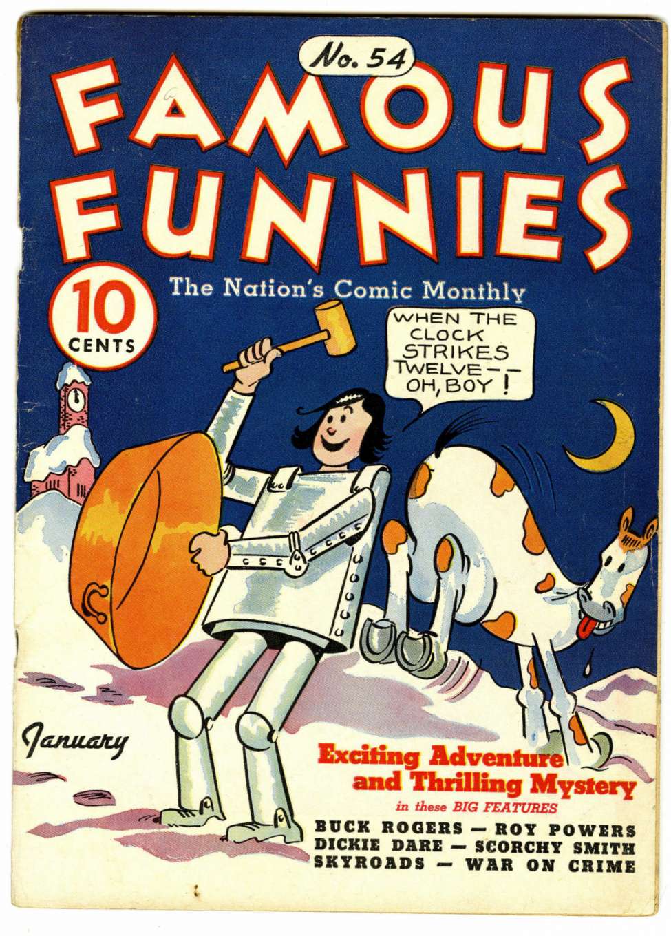Comic Book Cover For Famous Funnies 54