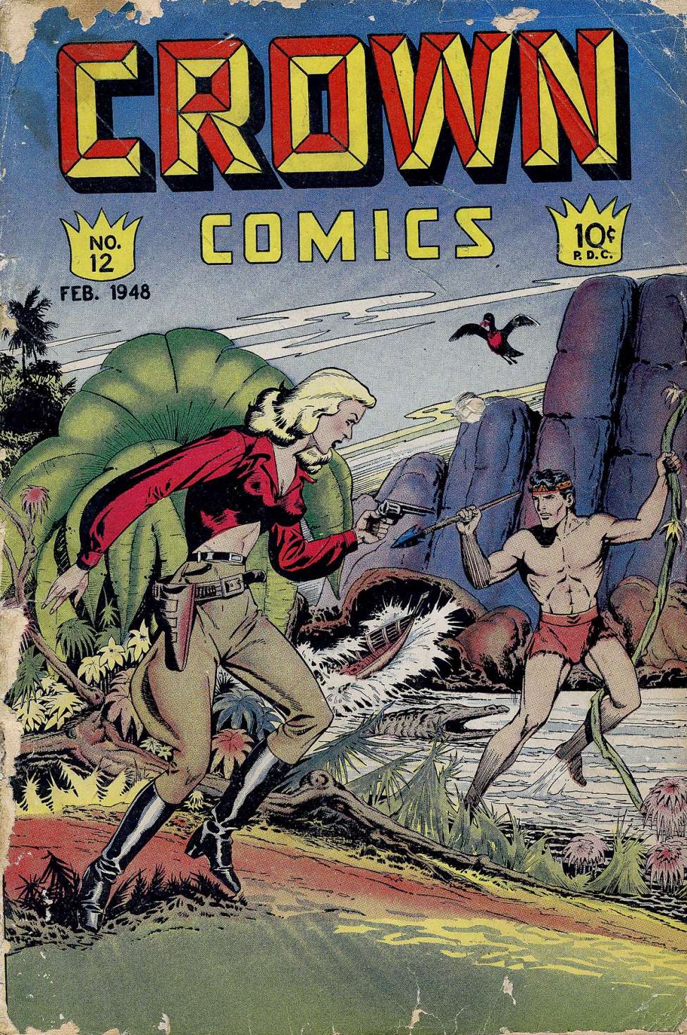 Comic Book Cover For Crown Comics 12
