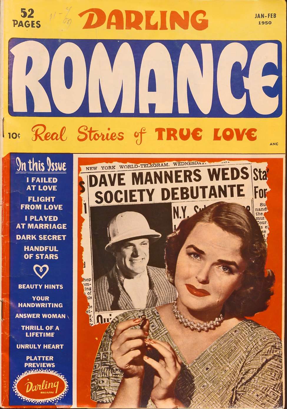 Comic Book Cover For Darling Romance 3