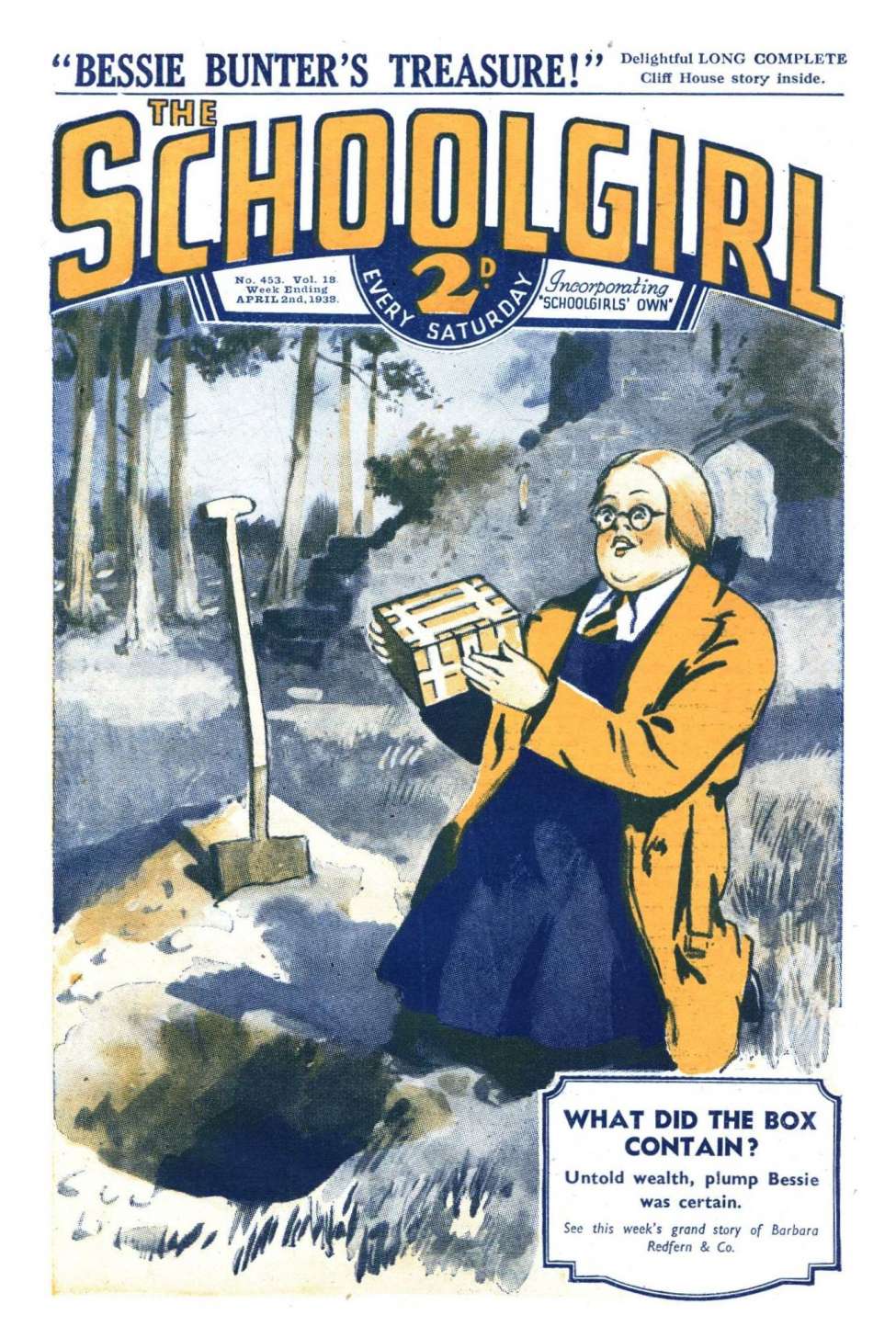 Comic Book Cover For The Schoolgirl 453