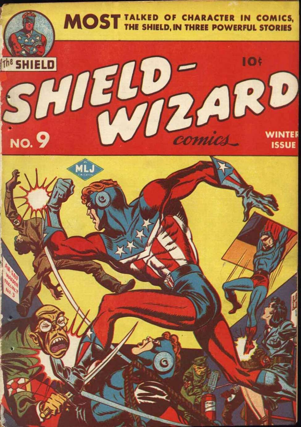 Comic Book Cover For Shield Wizard Comics 9