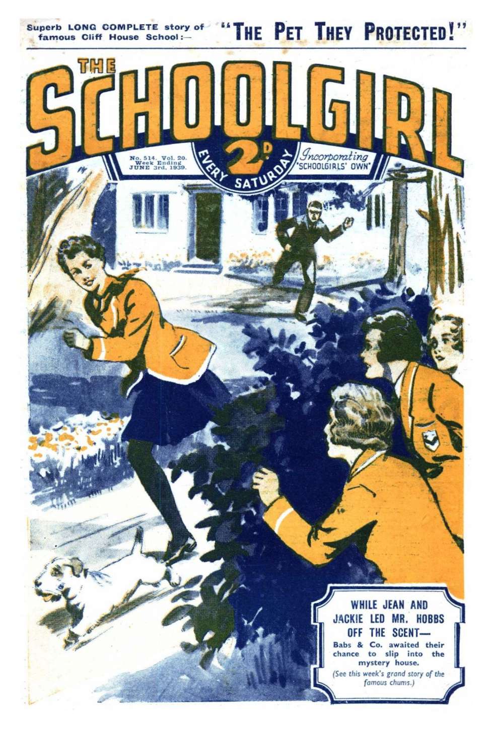 Comic Book Cover For The Schoolgirl 514