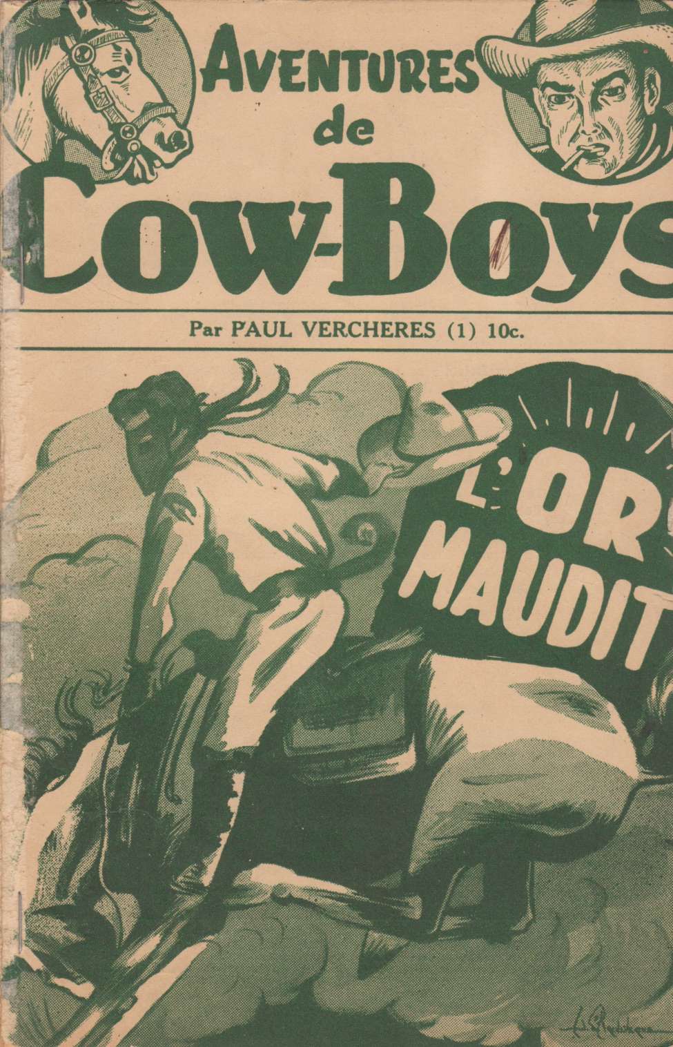 Comic Book Cover For Aventures de Cow-Boys 1 - L'or maudit