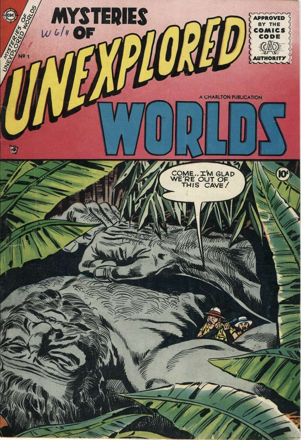 Comic Book Cover For Mysteries of Unexplored Worlds 1