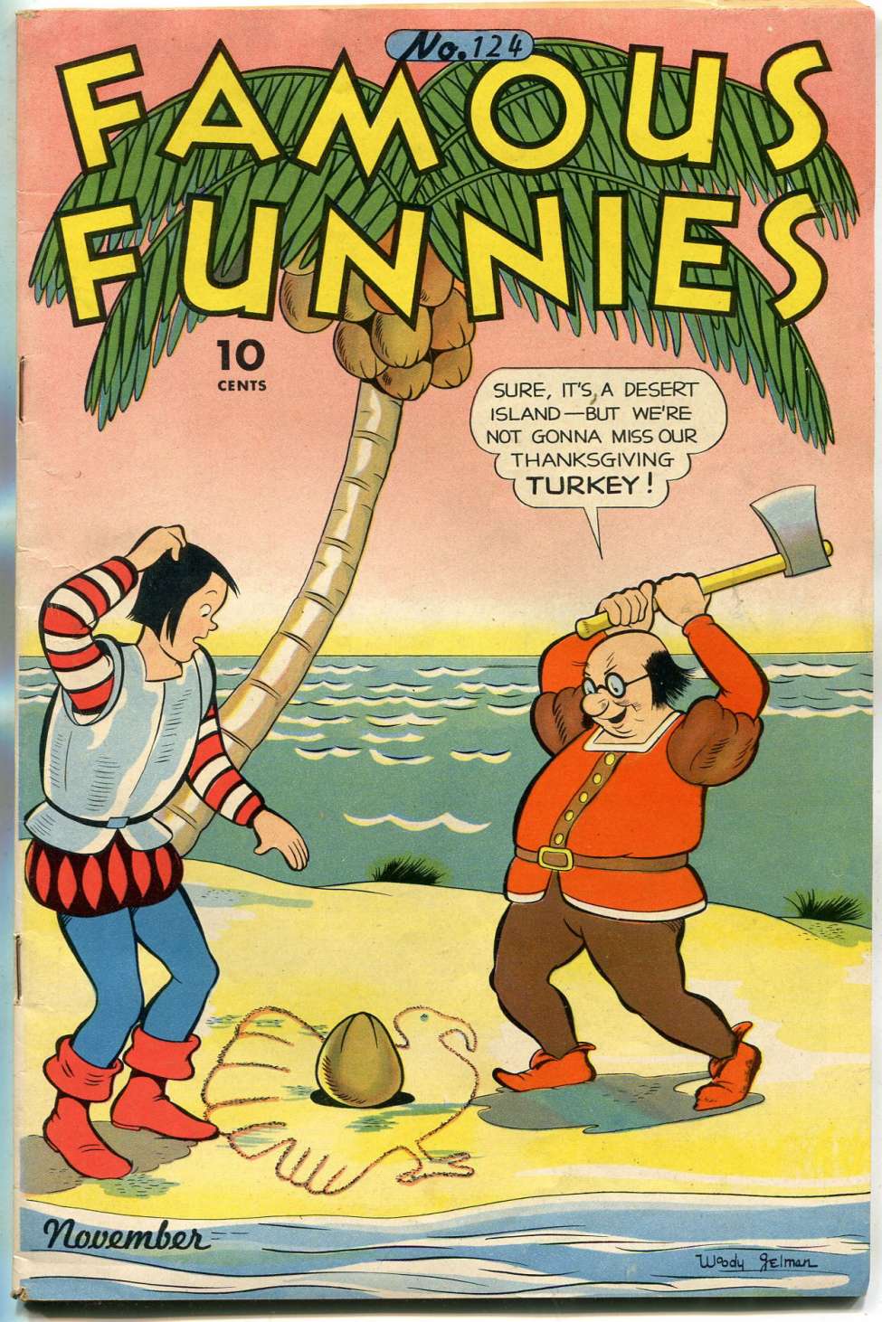 Comic Book Cover For Famous Funnies 124