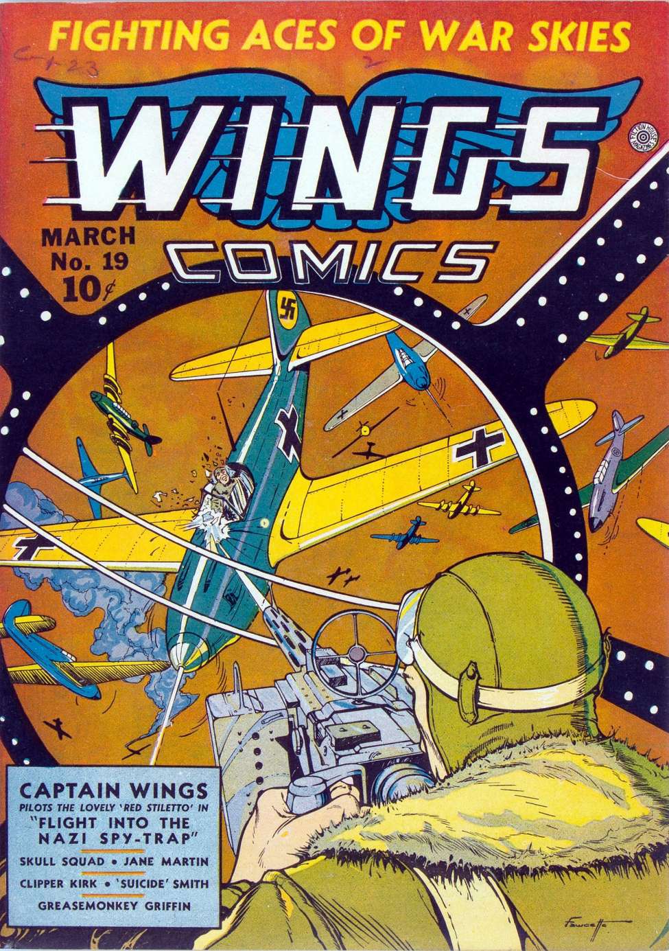 Comic Book Cover For Wings Comics 19 (alt) - Version 2