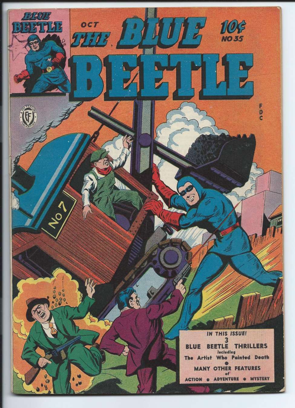 Comic Book Cover For Blue Beetle 35 - Version 1