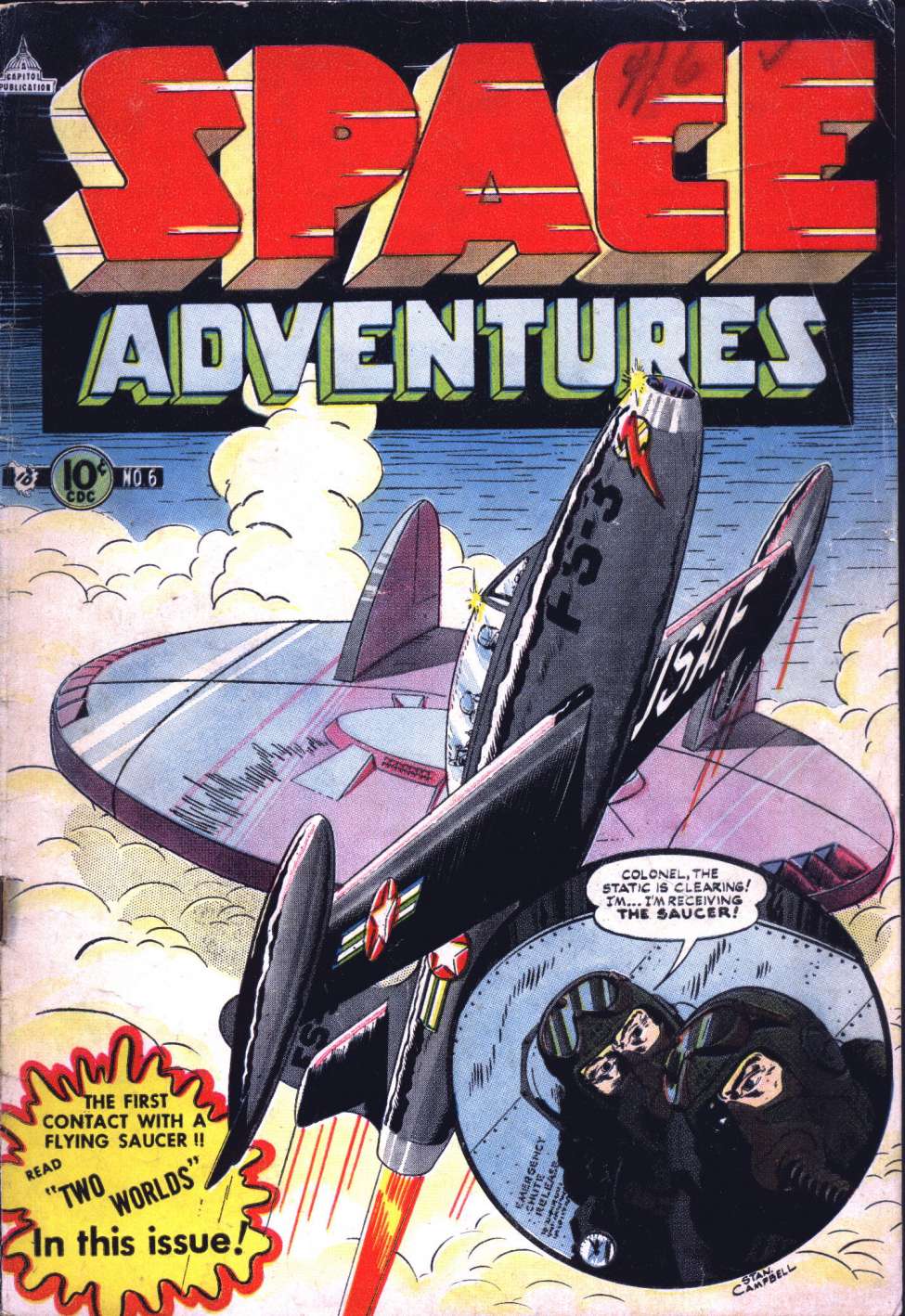 Comic Book Cover For Space Adventures 6