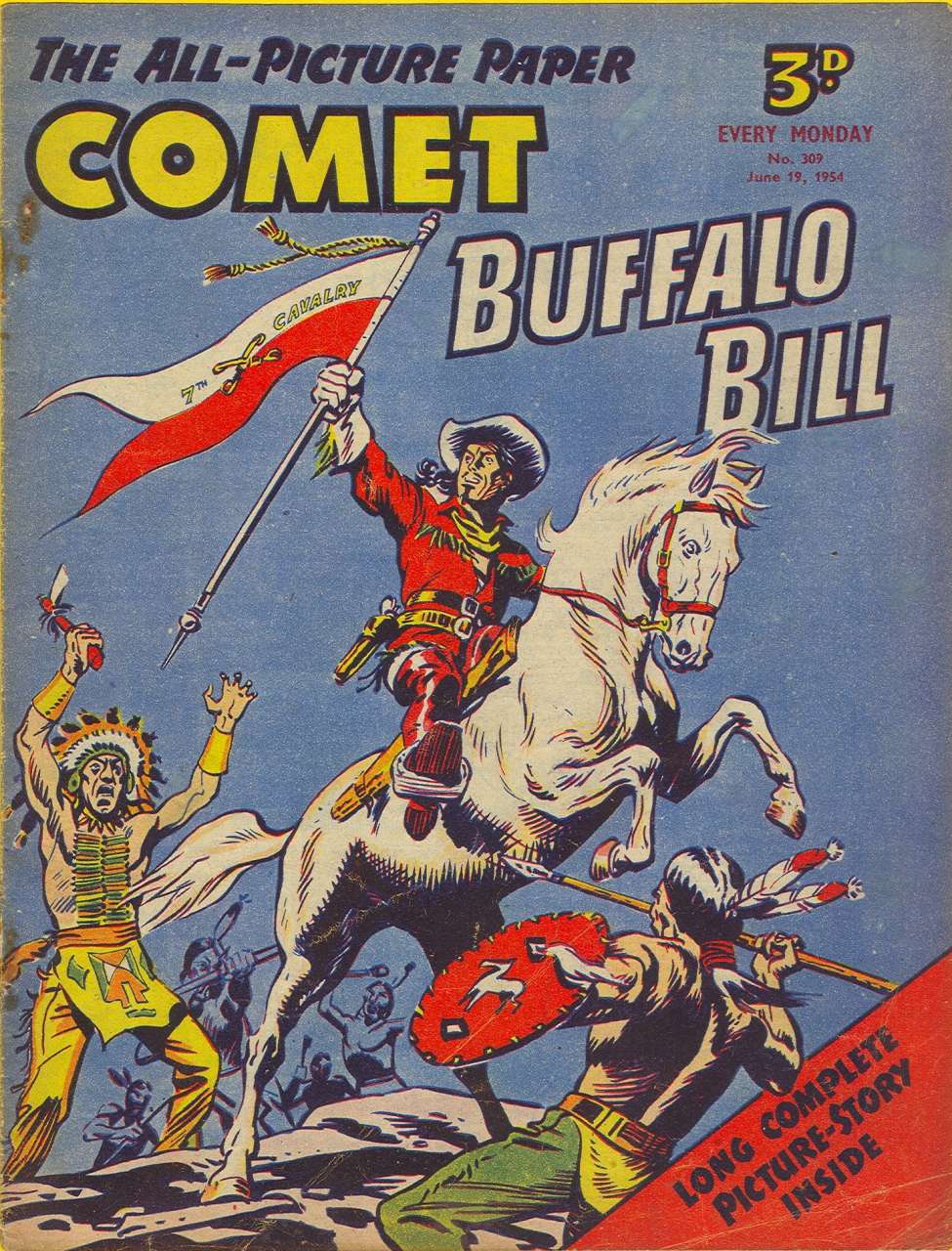 Comic Book Cover For The Comet 309