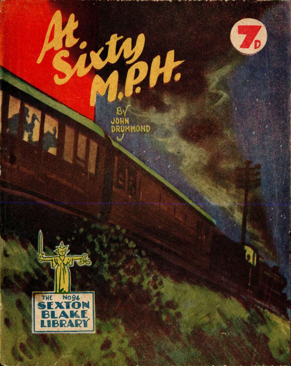 Comic Book Cover For Sexton Blake Library S3 94 - At Sixty M.P.H.