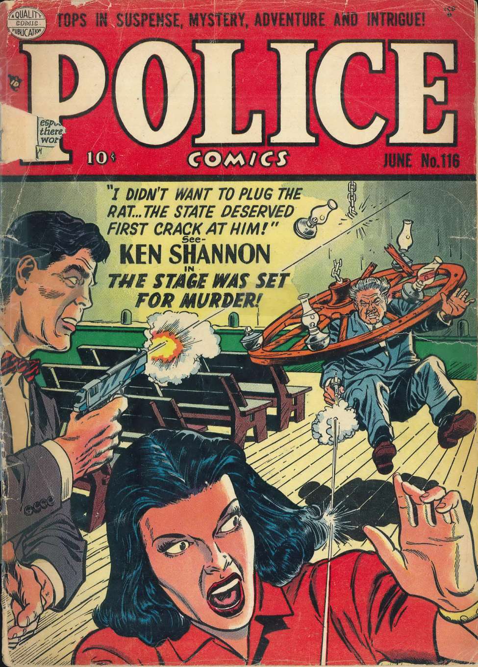 Comic Book Cover For Police Comics 116