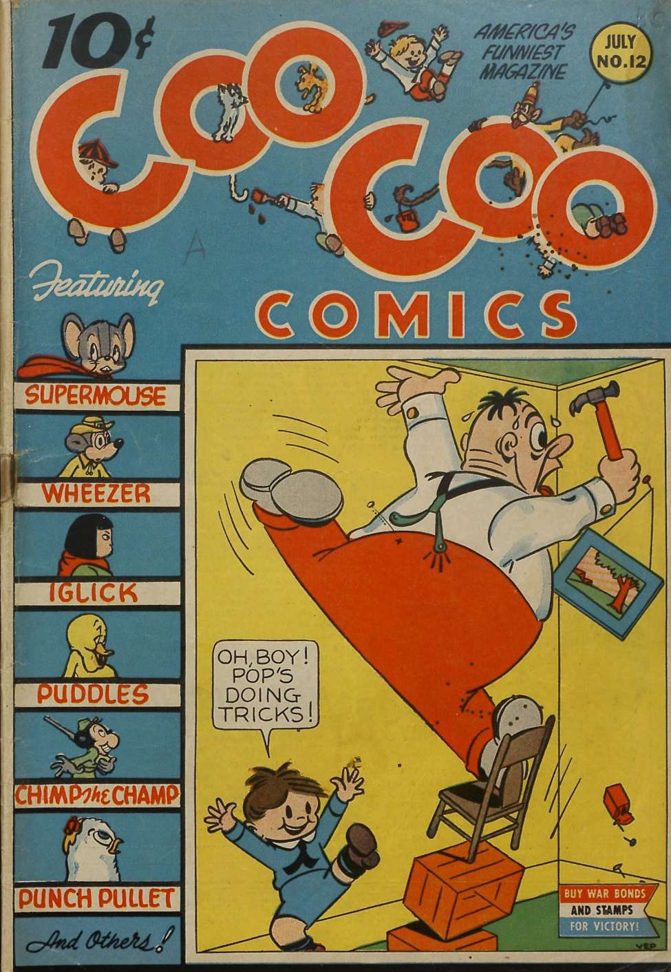 Comic Book Cover For Coo Coo Comics 12