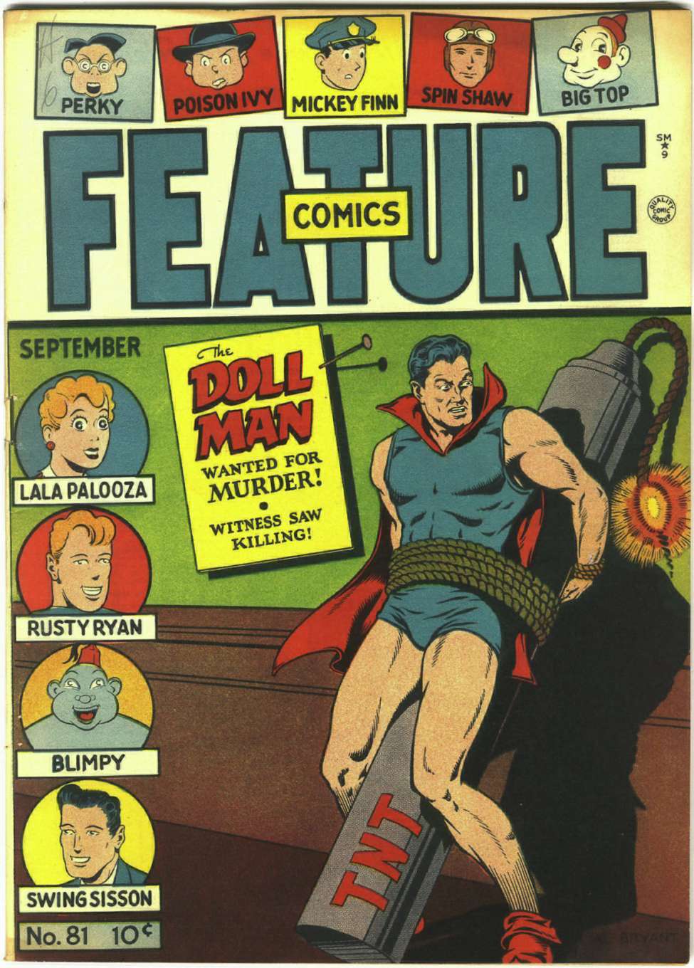 Comic Book Cover For Feature Comics 81