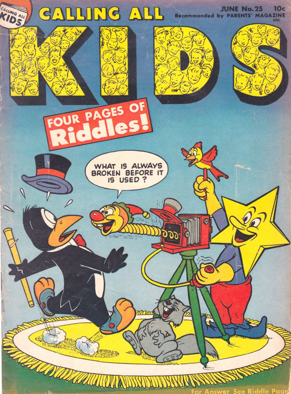 Comic Book Cover For Calling All Kids 25 - Version 1