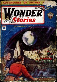 Large Thumbnail For Wonder Stories v5 6 - The Exile of the Skies - Richard Vaughan