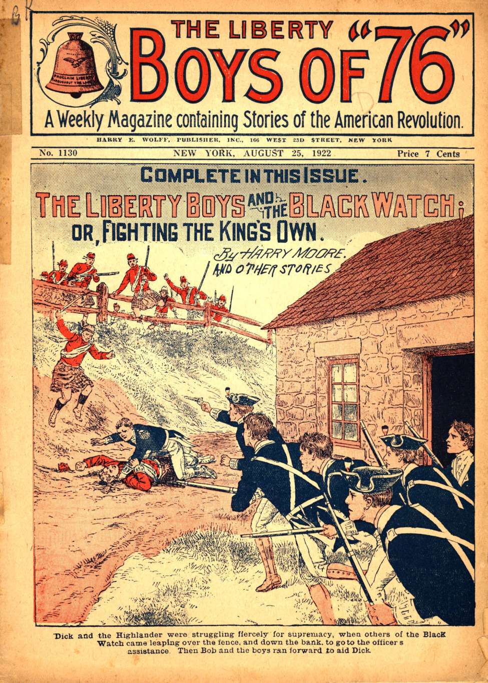 Book Cover For The Liberty Boys of 76 1130 - The Liberty Boys and the Black Watch