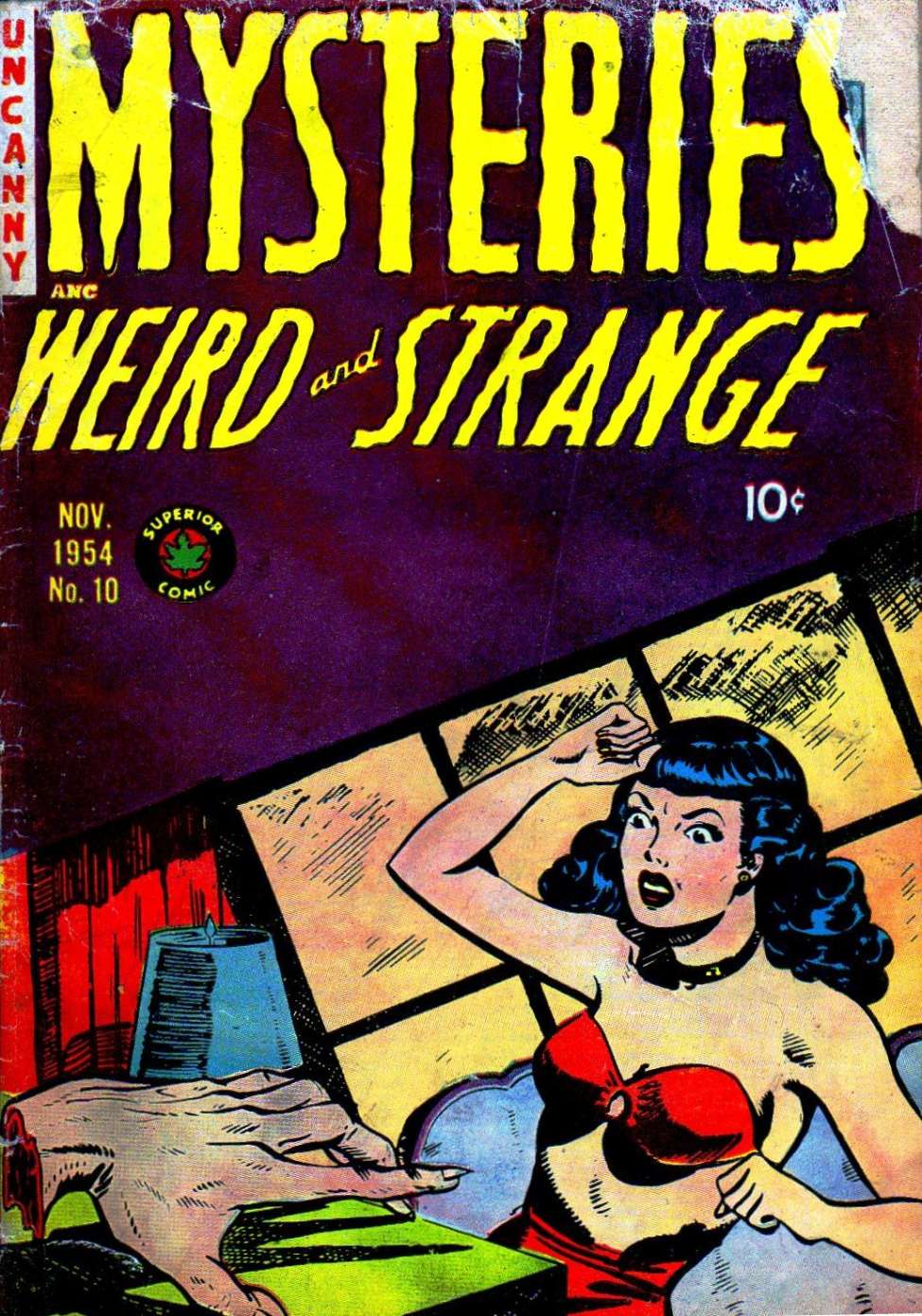 Comic Book Cover For Mysteries Weird and Strange 10