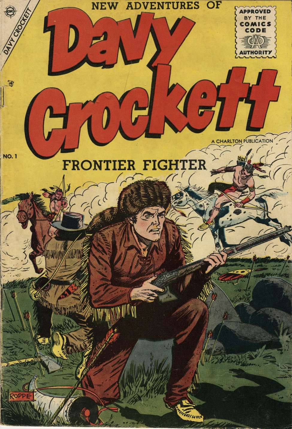 Comic Book Cover For Davy Crockett 1