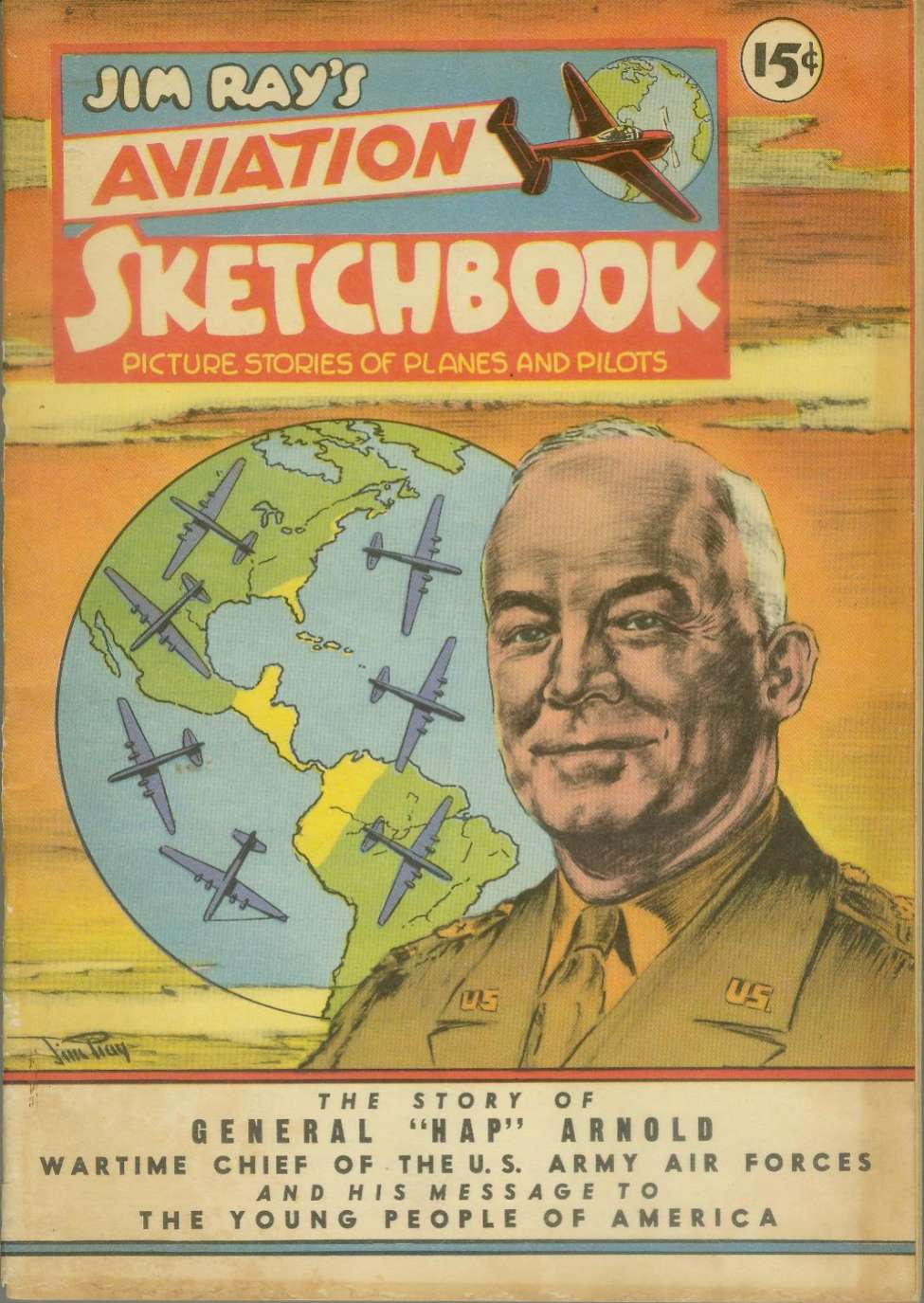 Comic Book Cover For Jim Ray's Aviation Sketchbook 2