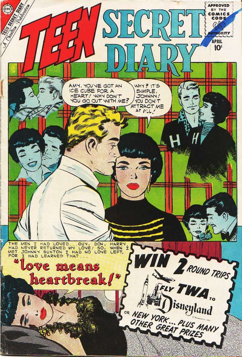 Comic Book Cover For Teen Secret Diary 4
