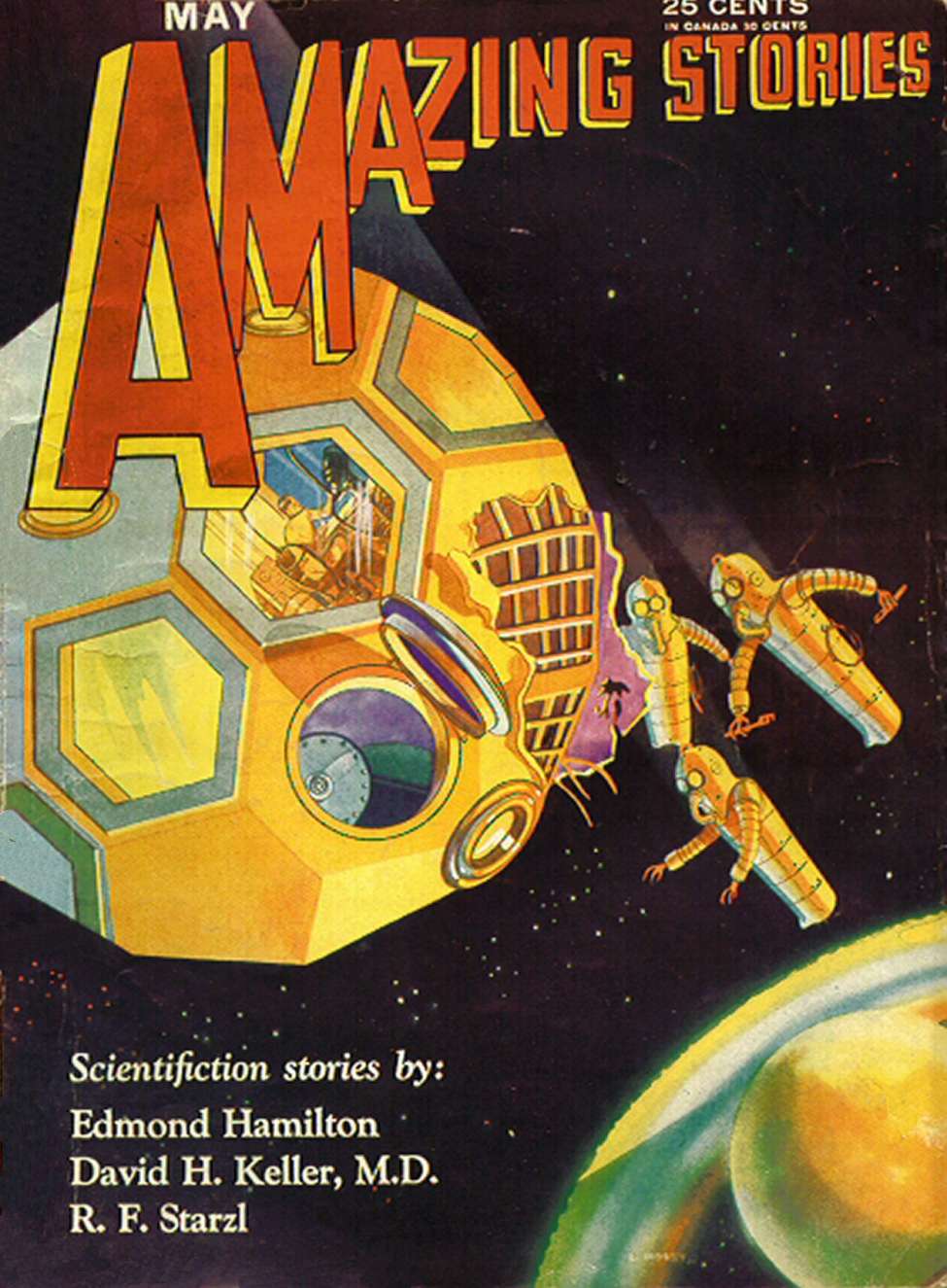 Book Cover For Amazing Stories v5 2 - The Universe Wreckers - Edmond Hamilton