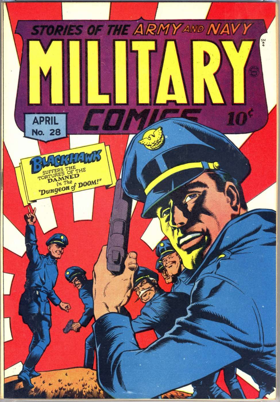 Comic Book Cover For Military Comics 28 (alt) - Version 2