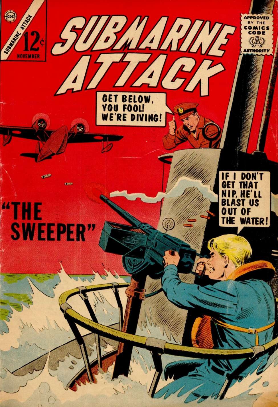 Comic Book Cover For Submarine Attack 47
