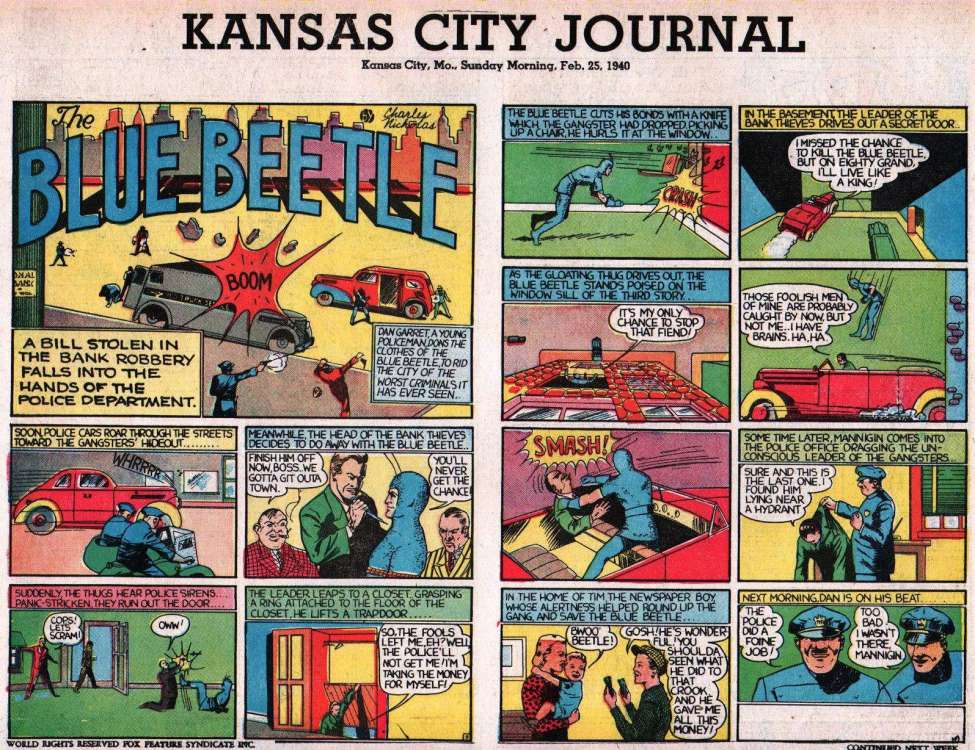 Comic Book Cover For Fox Syndicate Sunday Strips 1940-02-25 - Kansas City Journal
