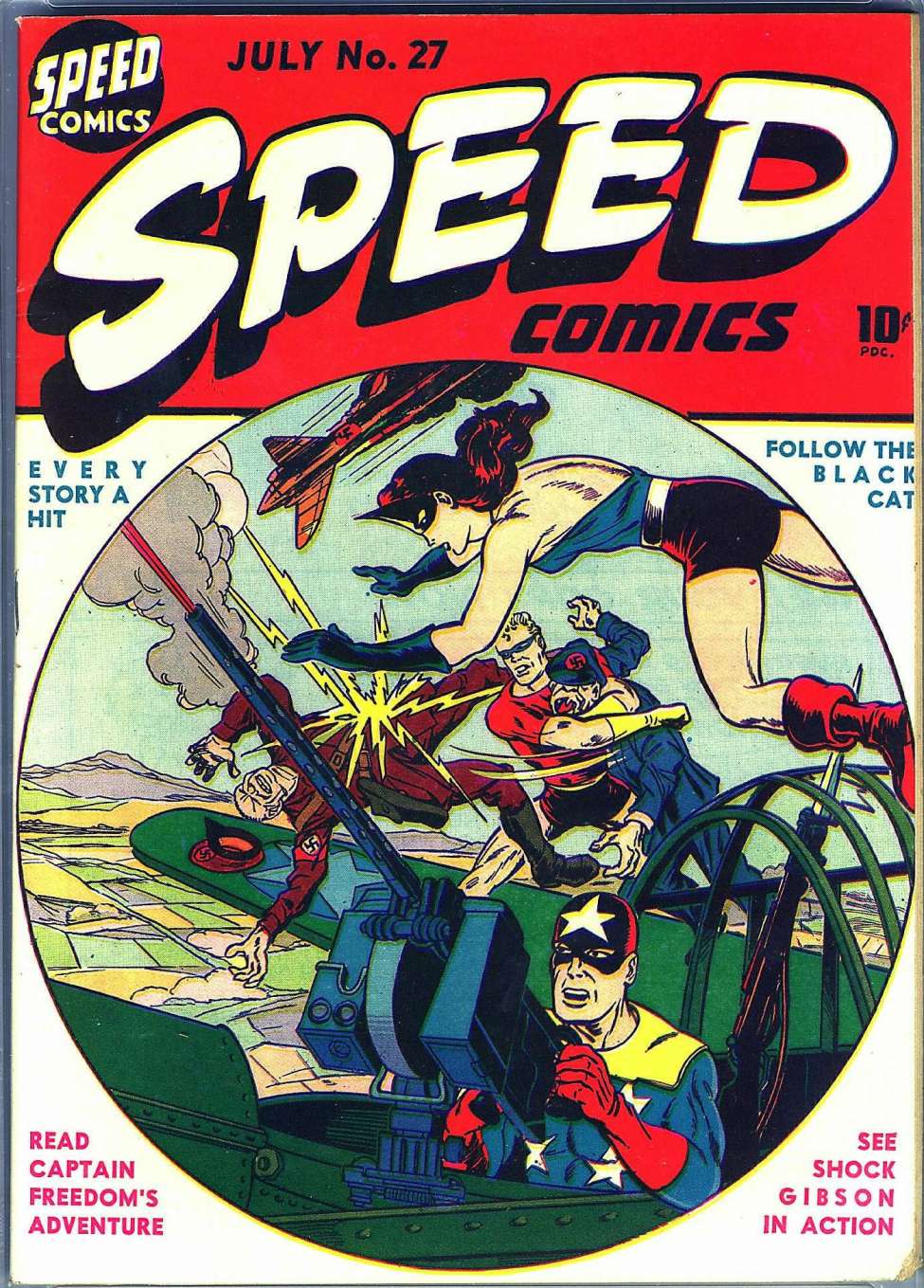 Book Cover For Speed Comics 27