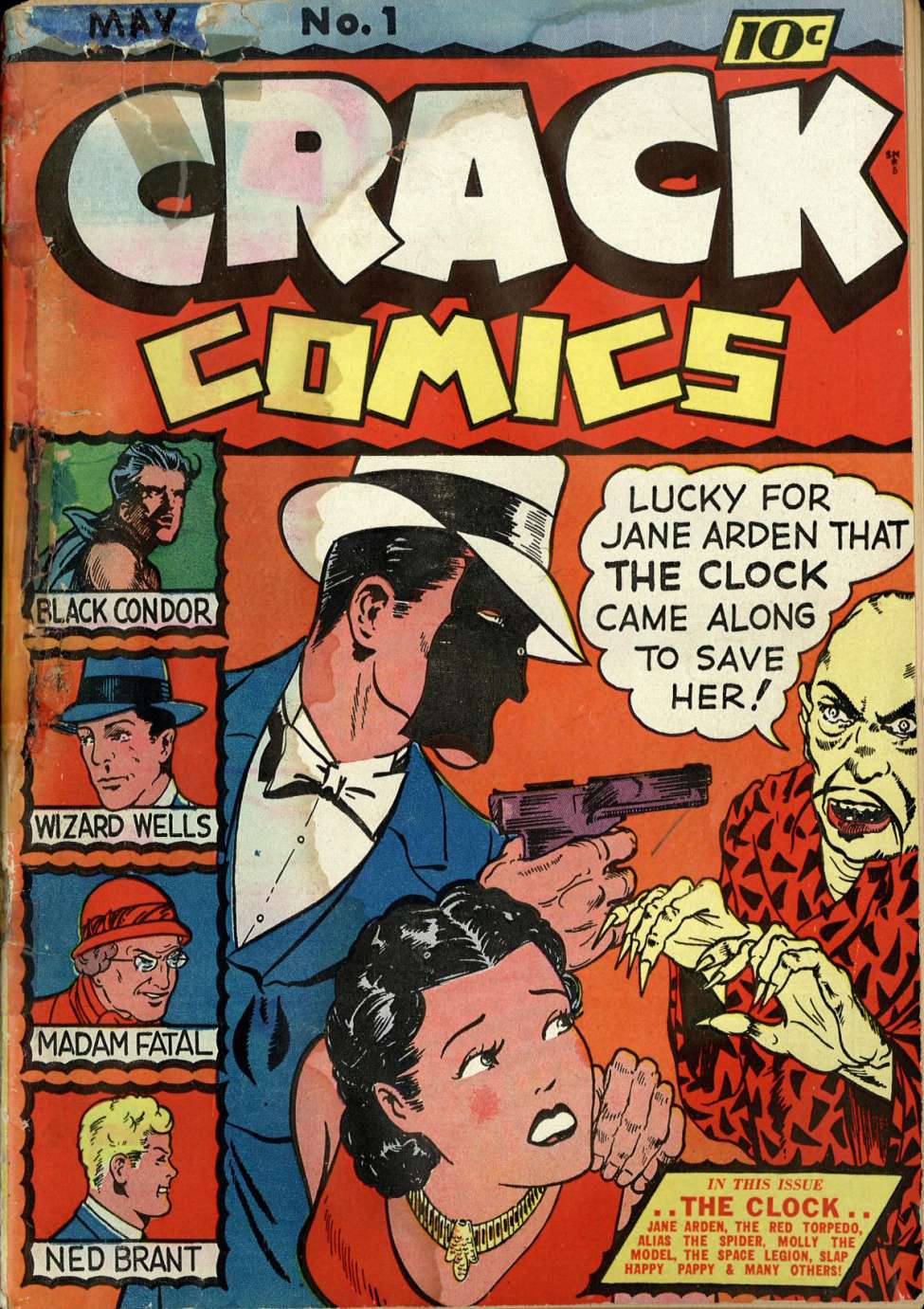 Comic Book Cover For Crack Comics 1