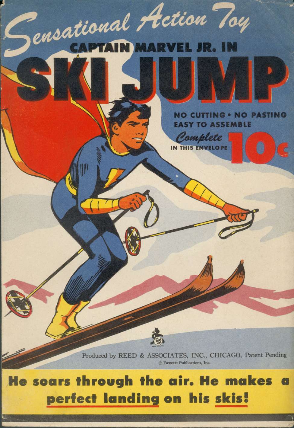Book Cover For Captain Marvel, Jr. In Ski Jump