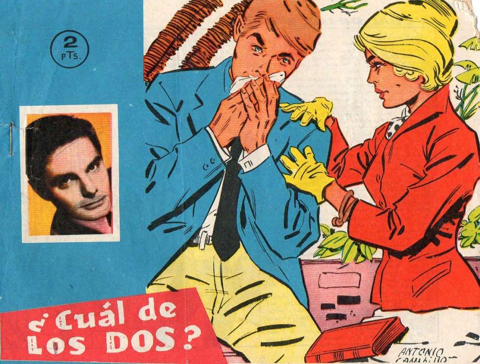 Comic Book Cover For Cuál de Los Dos?