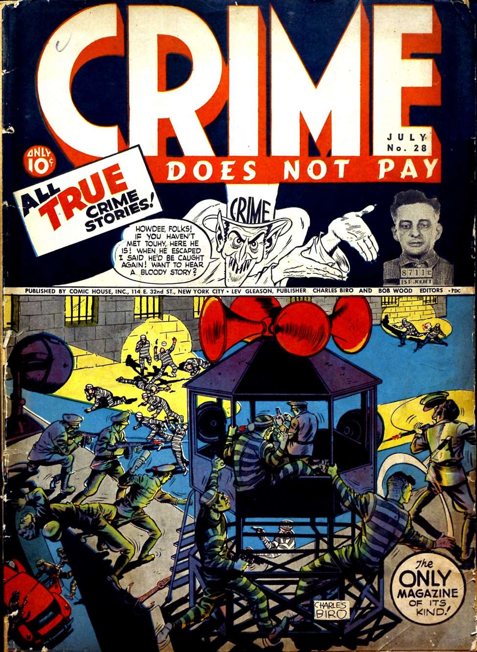 Comic Book Cover For Crime Does Not Pay 28