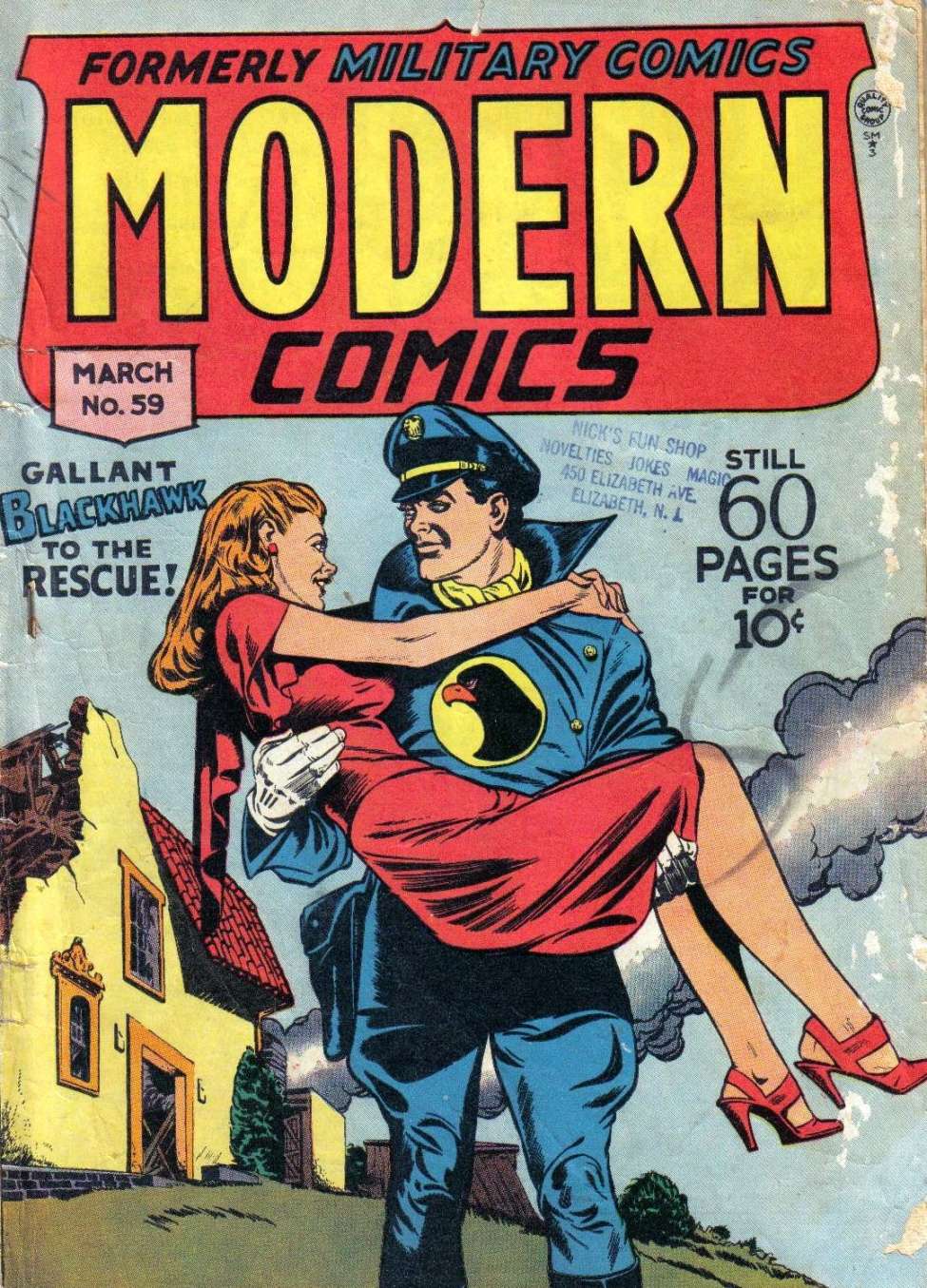 Comic Book Cover For Modern Comics 59