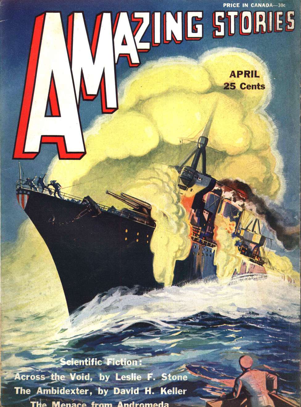 Comic Book Cover For Amazing Stories v6 1 - The Menace from Andromeda