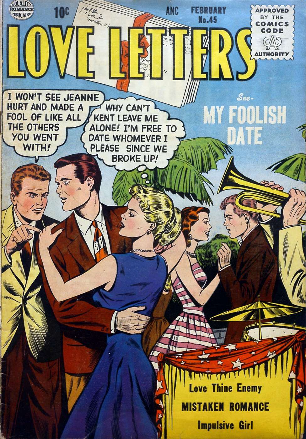 Comic Book Cover For Love Letters 45