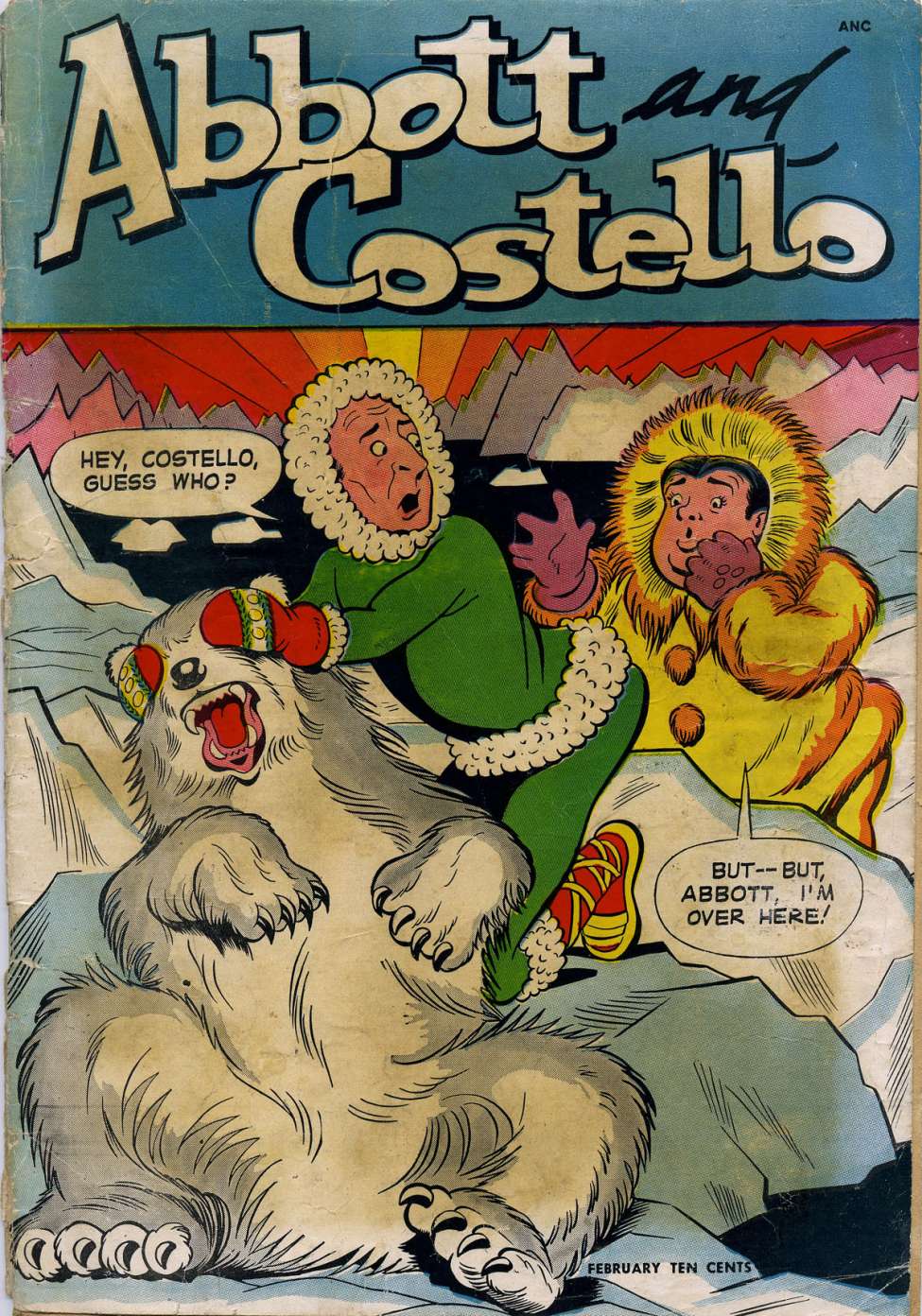 Comic Book Cover For Abbott and Costello Comics 9