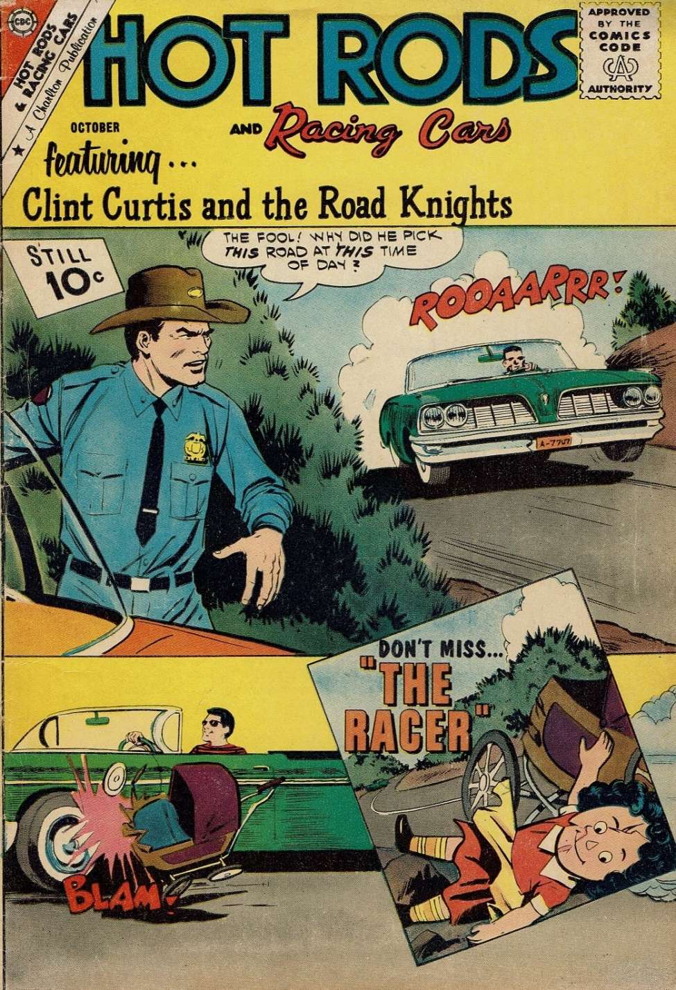 Comic Book Cover For Hot Rods and Racing Cars 54