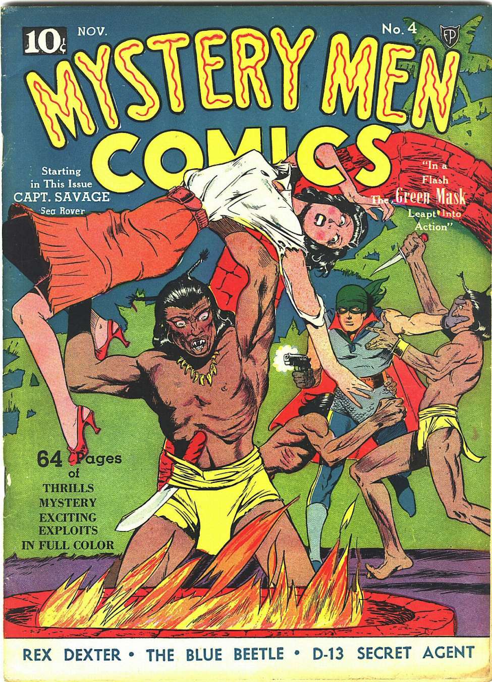 Comic Book Cover For Mystery Men Comics 4 (paper/4fiche)