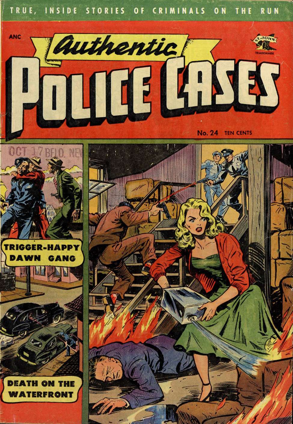 Book Cover For Authentic Police Cases 24