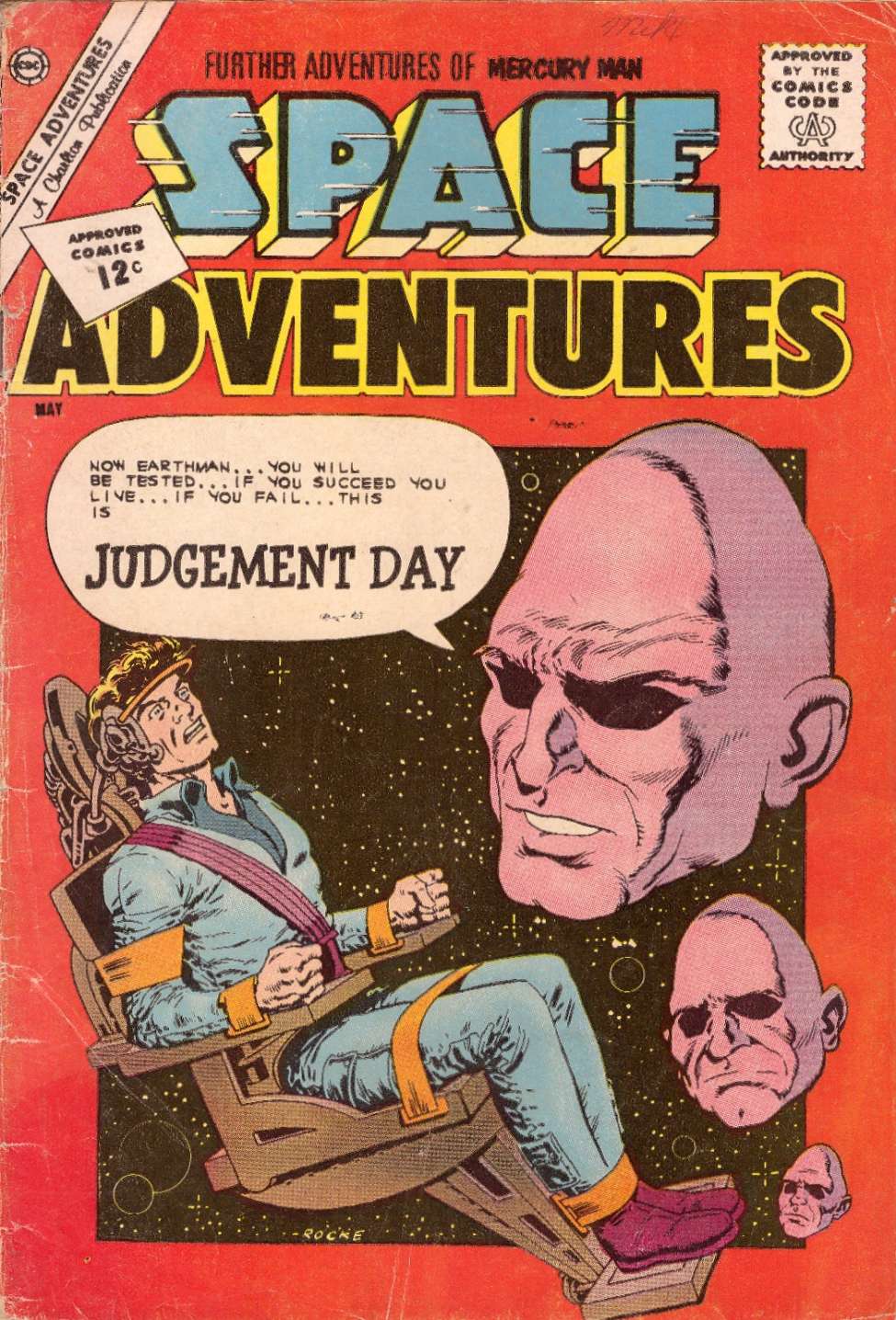 Comic Book Cover For Space Adventures 45 - Version 1