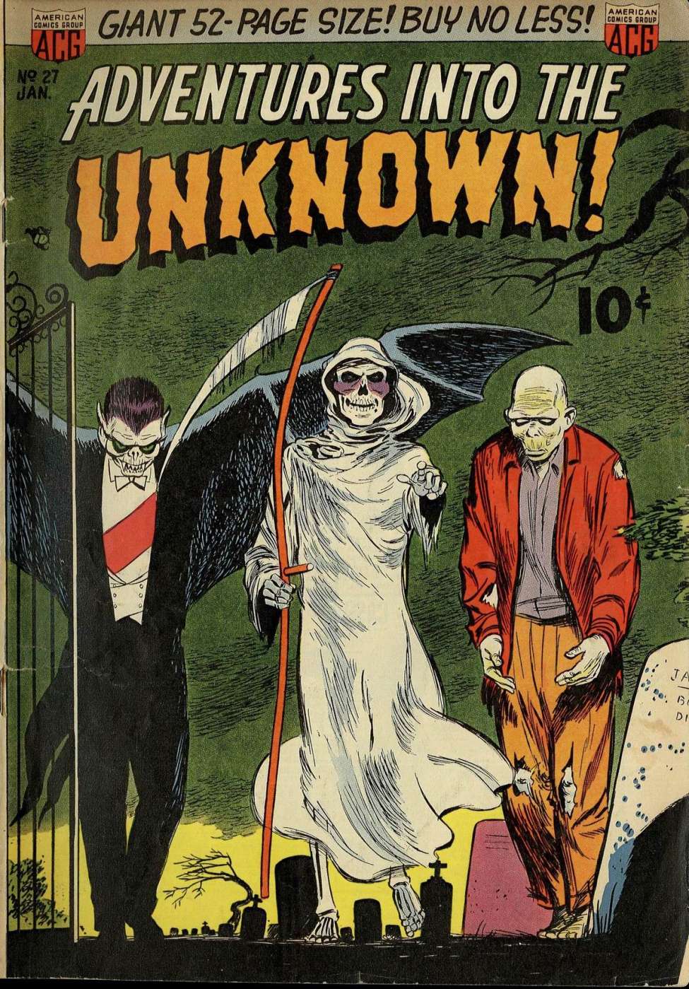 Comic Book Cover For Adventures into the Unknown 27