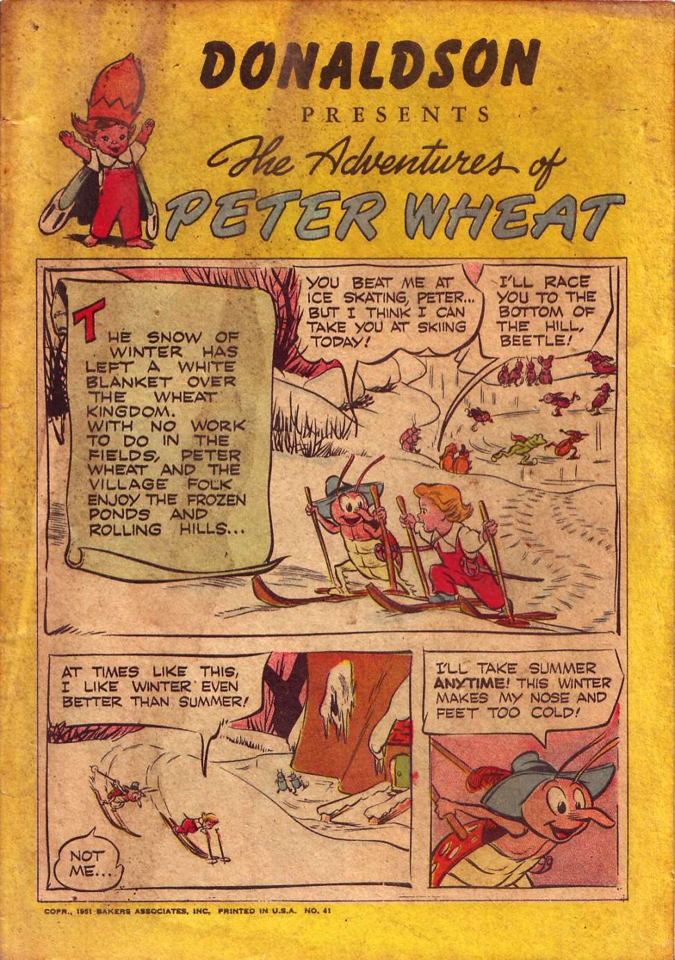 Comic Book Cover For The Adventures of Peter Wheat 41