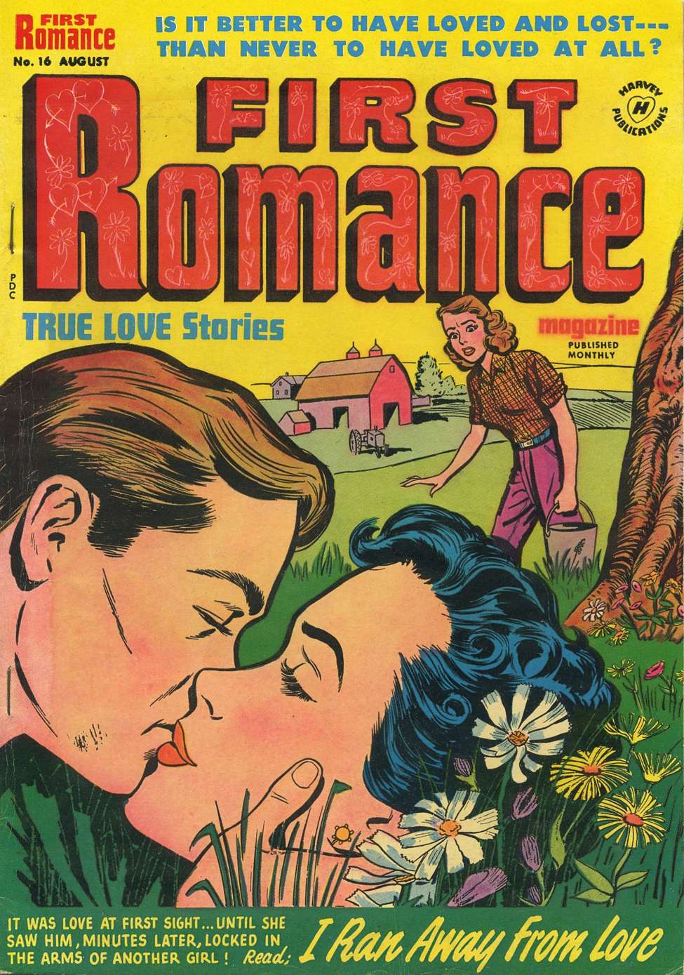 Comic Book Cover For First Romance Magazine 16