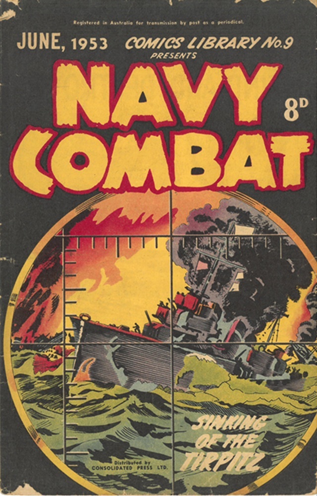 Book Cover For Comics Library 9 featuring Navy Combat