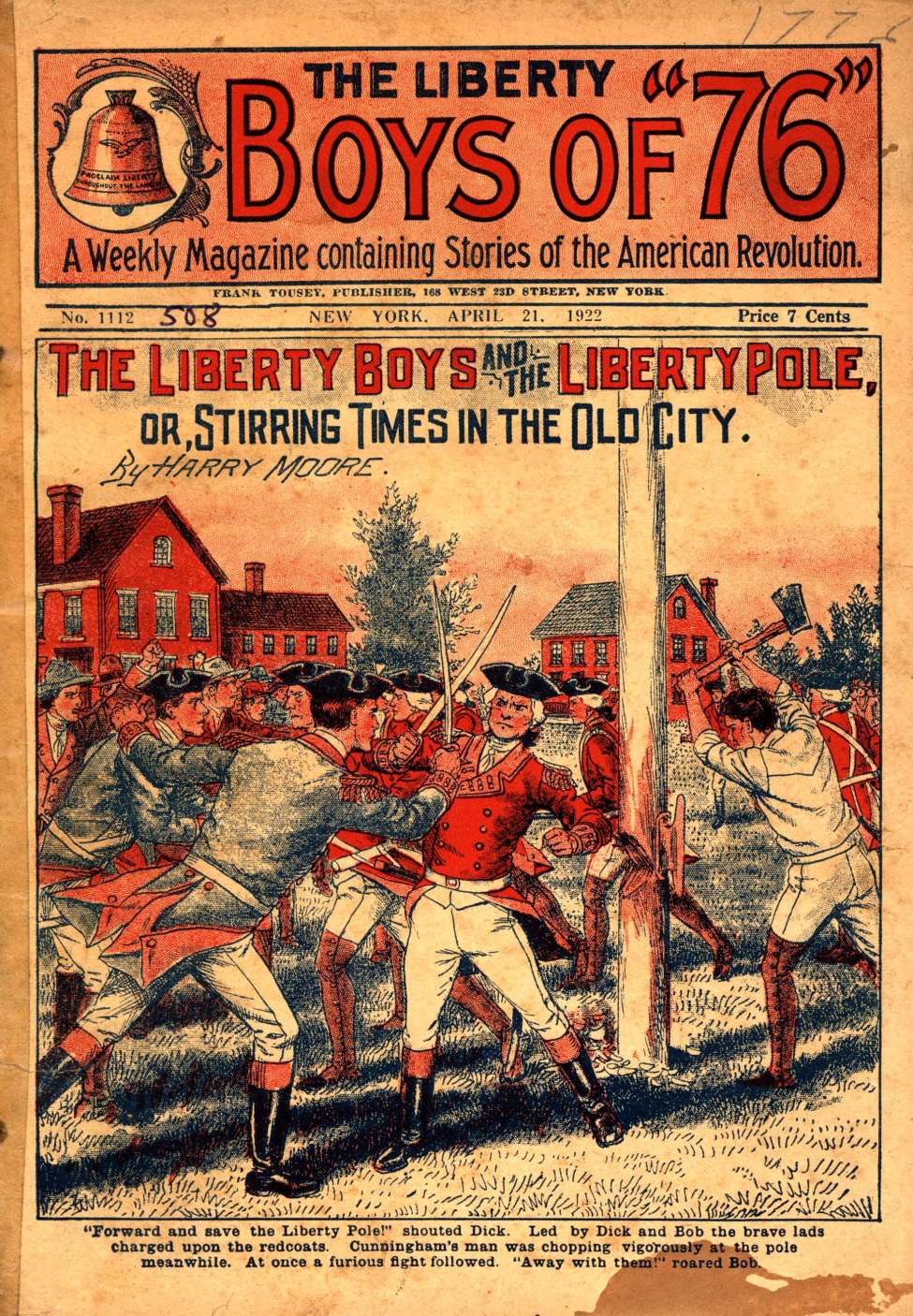 Book Cover For The Liberty Boys of 76 1112 - The Liberty Boys and the Liberty Pole