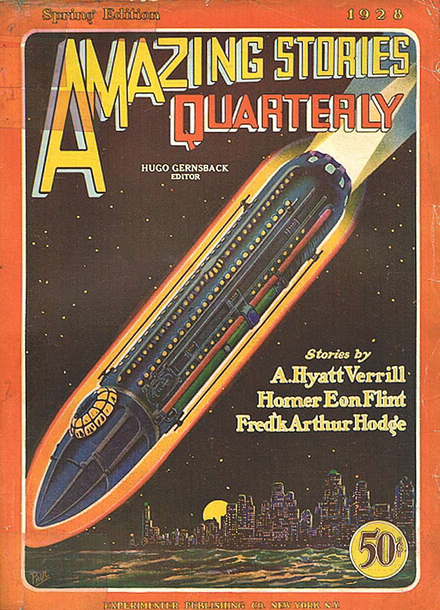Comic Book Cover For Amazing Stories Quarterly v1 2 - A Modern Atlantis - Frederick Arthur Hodge