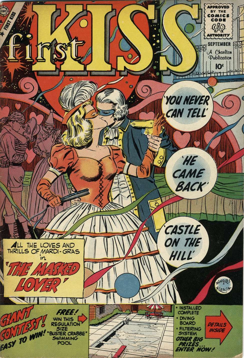 Comic Book Cover For First Kiss 10