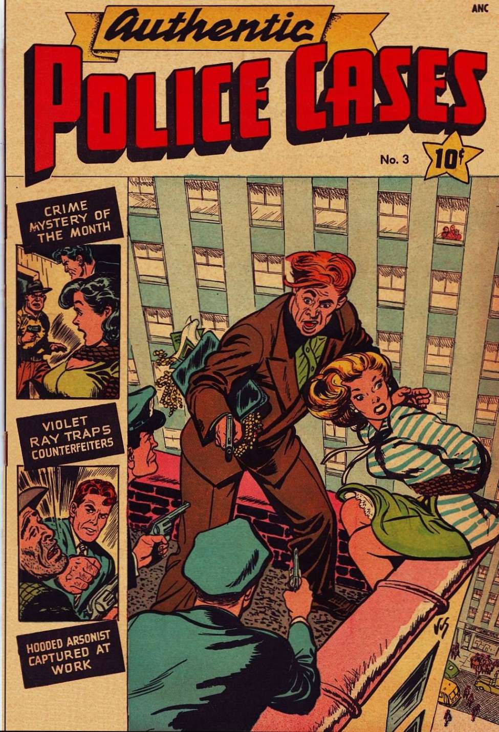 Comic Book Cover For Authentic Police Cases 3